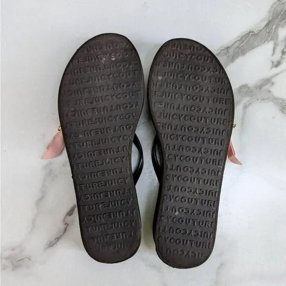 Juicy Couture Y2K "Smells Like Couture" Fairytale Platform Sandals. Size 10 - Picture 6 of 8